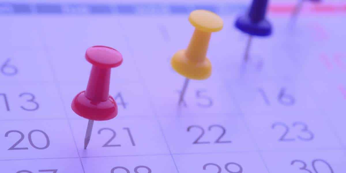 Calendário para contar prazos