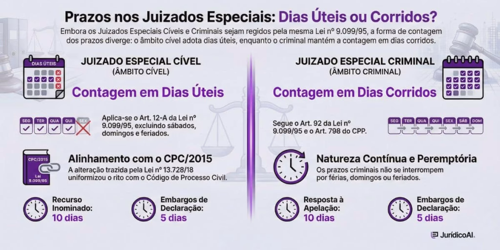 Prazos nos Juizados Especiais Cíveis: Resumo