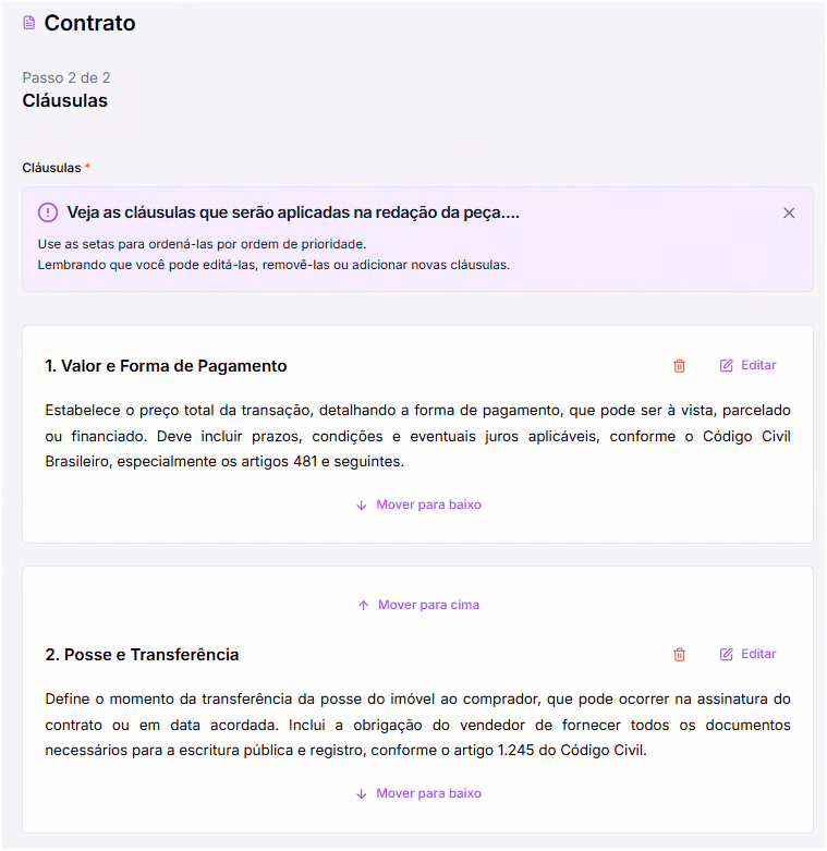 Teses geradas no contrato de compra e venda de veículos