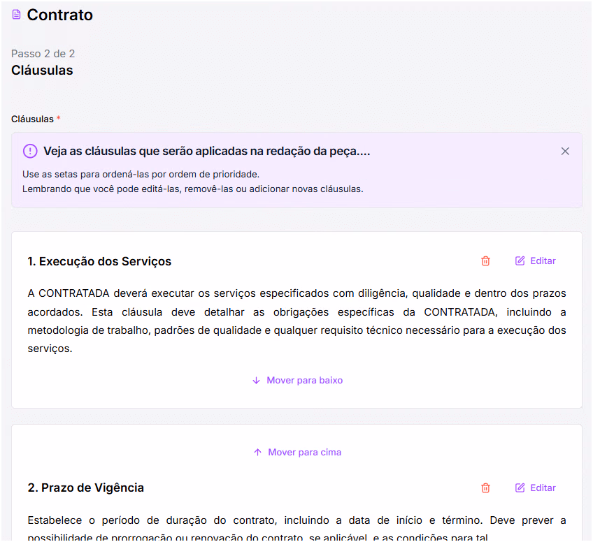 Teses geradas. 
