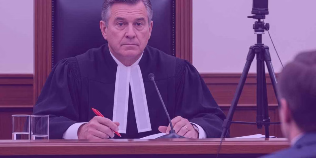 Juiz definindo  a pena para o crime de falso testemunho