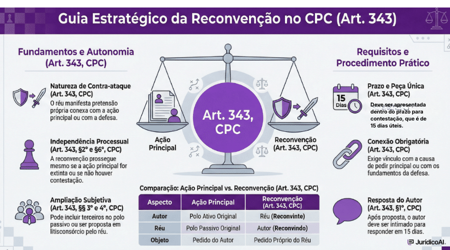 Um breve resumo sobre reconvenção.