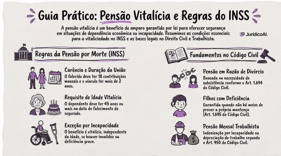 Pensão Vitalícia Regras, beneficiários e aspectos jurídicos